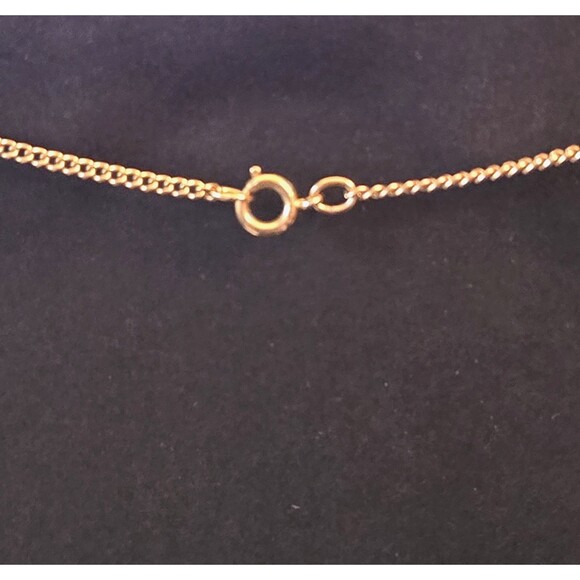 Sarah Coventry Signed VTG 1977 TIMELESS BEAUTY Gold Tone Pendant Necklace 21" - Picture 8 of 9